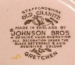 Johnson Bros Gretchen Gravy Boat Vintage English