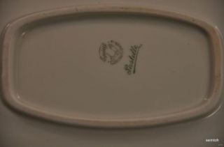 Epiag Pastelle Oval Platter Smooth Rim Cream Czechoslovakia Porcelain