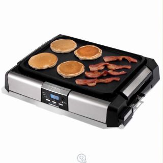 The Full Meal Electric Grill Griddle Viante CUC 01g Indoor Stainless