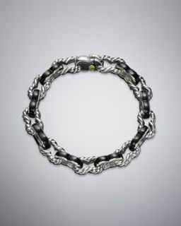 David Yurman Black Onyx Exotic Stone Link Bracelet   