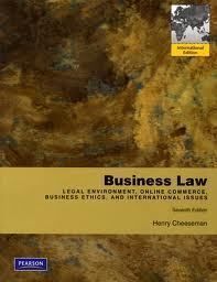 Business Law by Henry R Cheeseman 2009 0136085547
