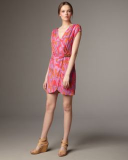 Tibi Ikat Wrap Dress   