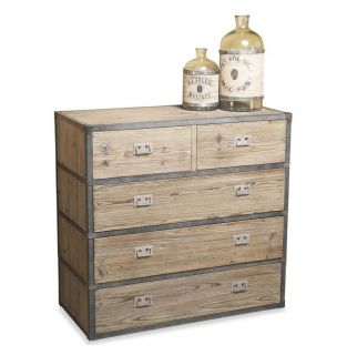 Henshaw Reclaimed Wood Iron Modern Rustic Chest Dresser