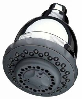 This showerhead features five spray settings and removes 99 percent of