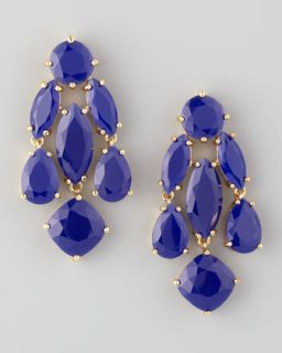 kate spade new york statement crystal earrings, royal blue   Neiman