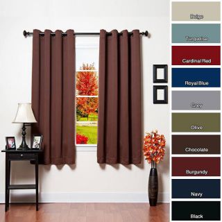 Grommet Top Thermal Insulated Blackout 64 inch Curtain Pair