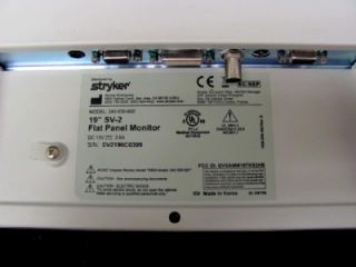 Stryker SV 2 19 HD Display Endoscopy Monitors 240 030 920 K