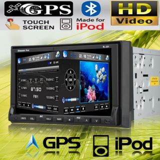 HITACHI HEAD HD 2 DIN Car Stereo DVD Player GPS Navigation Radio PIP
