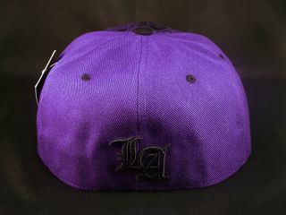 La Purple Gold Los Angeles Lakers Flat Brim Hip Hop Hat