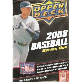 2008 Upper Deck Baseball Factory Sealed HOBBY PACK (Series