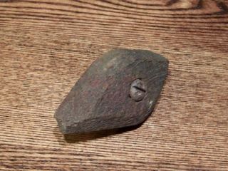 This old turn latch was removed from a barn cabinet door. It has a