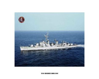 USS Higbee DDR 806 US Naval Destroyer USN Navy SHIP Print