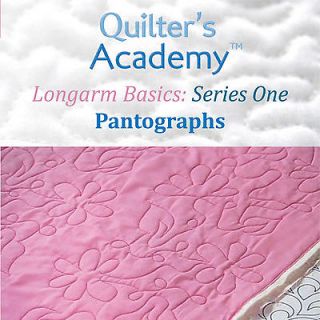  BASICS PANTOGRAPHS Quilters Academy NEW DVD Long Arm Machine Quilting