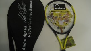 BRAND NEW Head Radical OS Agassi Collectible tennis racket Grip 4 1 2
