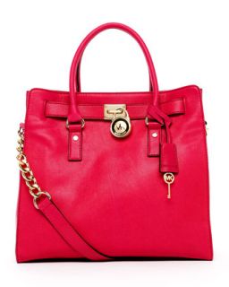 MICHAEL Michael Kors Hamilton Large Tote Bag, Lacquer Pink   Neiman