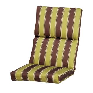  Colonial Striped High Back Patio or Lounge Chair Cushion