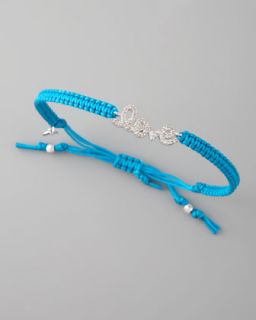 Tai Pave Love Cord Bracelet, Sky Blue   