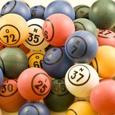 Multi Color Jumbo Single Number Bingo Ball Set