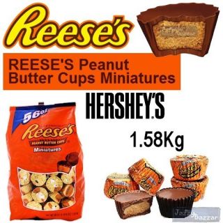 Hersheys Reeses 1 58kg Peanut Butter Cups Miniatures Milk Chocolate