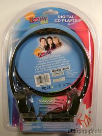  Sakar I Carly Digital LCD CD Player Headphones Portable Battery