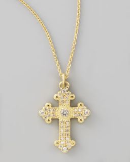Elizabeth Locke Byzantine Cross Pendant & Medici Necklace   Neiman