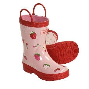 New Hatley Rain Boots Strawberry Picnic Girls Toddler