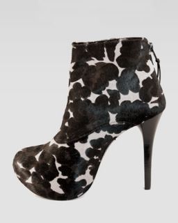 Cleanly Leopard Print Calf Hair Platform Bootie