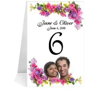 Photo Table Number Cards   Floral Vis a Vis #1 Thru #26