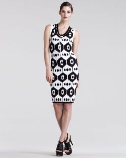 Black White Colorblock Dress  