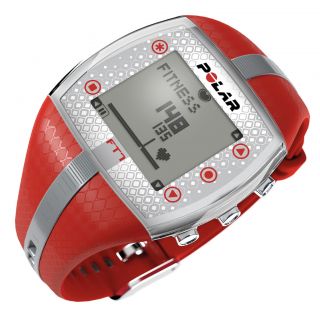  Heart Rate Monitor FT7 Red Silver with WearLink Coded Transmitter NEW