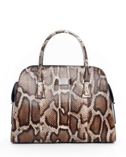 Michael Kors Gia Satchel, Crocodile Embossed   