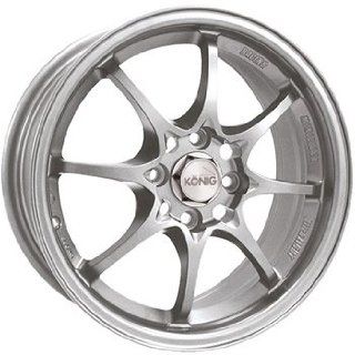 Konig Helium 15x6.5 Silver Wheel / Rim 4x100 with a 40mm Offset and a