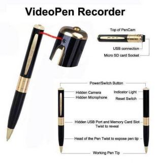 MINI Hidden Camera Recorder JPG 1280x960 Pen Camera DVR Audio Video