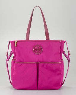 Tory Burch Stacked Logo Billy Baby Bag, Party Fuchsia   
