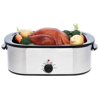  1500 Watts Stainless Steel Turkey Roaster High Dome Cover Lid