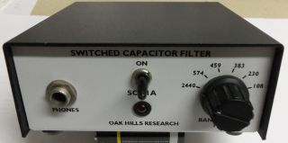 OAK HILLS RESEARCH SCF 1A FILTER   OHR  QRP   USED EXCELLANT