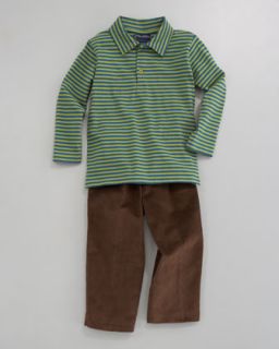 Florence Eiseman Polar Express Sweater, Knit Polo & Corduroy Pants