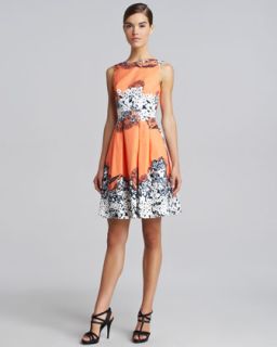Blumarine Printed Full Skirt Dress   