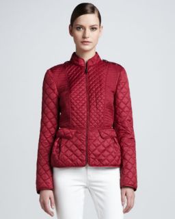 B24SU Burberry London Quilted Slim Zip Front Jacket