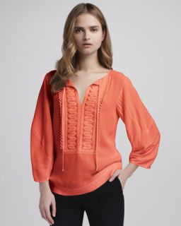 Diane von Furstenberg Iliana Embellished Top   