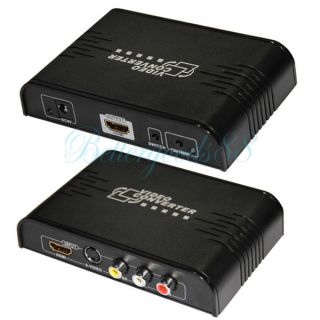 Composite AV Video s Video HDMI to HDMI Converter Adapter for HD DVD