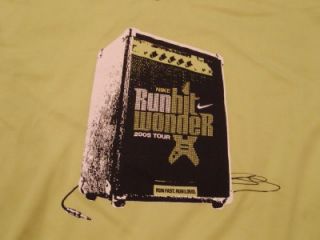 nike dri fit run hit wonder 2005 tour sz l shirt