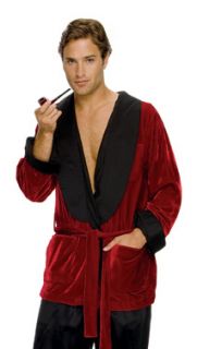 Hugh Hefner Smoking Jacket Robe Playboy Costume XL
