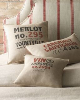 Wine Label Pillows   