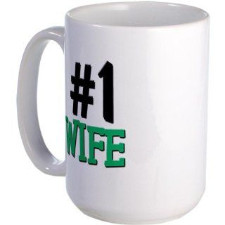 Number 1 WIFE Humor Large Mug by  Kitchen