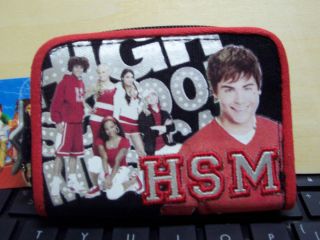 High School Musical Wallet 6 characters on the front NEW SEALED GREAT