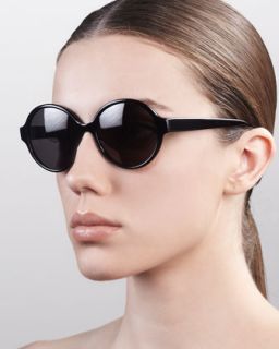 D0CQE Barton Perreira Bouvier Oversized Rounded Sunglasses, Black
