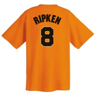  Orioles Cooperstown Name and Number T Shirt, Orange