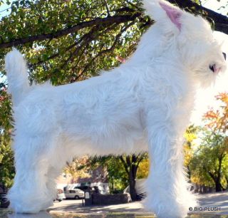 Realistic 16 Stuffed West Highland Terrier Plush Dog