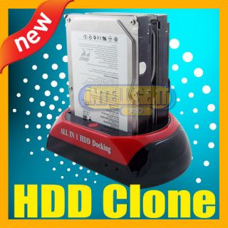 Hard Drive Dual Twin HDD x 2 Clone Dock Docking Station